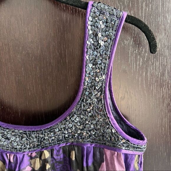 French Connection flowy sequins sleeveless blouse - Picture 2 of 11